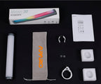 Meteor 30 tubos de píxeles a todo color luz LED, 10 W RGBWW, CCT 2,000 K a 20,000 K, barra de luz de mano RGBWW de 30 píxeles, soporte de atracción magnética, control de aplicación