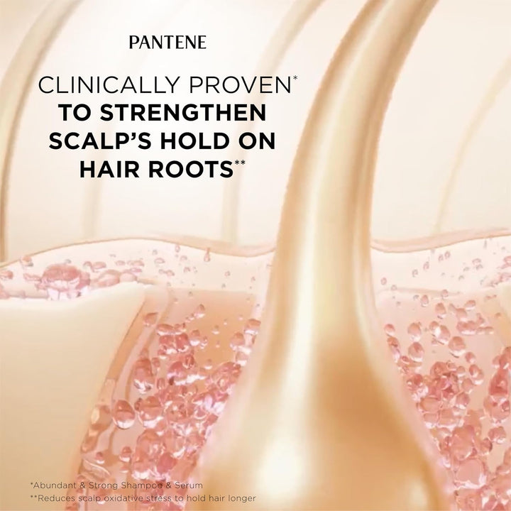 Pantene Abundant &amp; Strong Régimen de 3 piezas con complejo B5 +...