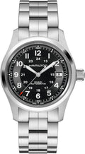 Hamilton HML-H70455133 Khaki Field Reloj de plata automático suizo con pantalla analógica para hombre, Negro -, Militar