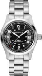 Hamilton HML-H70455133 Khaki Field Reloj de plata automático suizo con pantalla analógica para hombre, Negro -, Militar