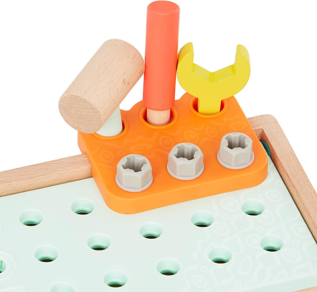 B. toys Caja de herramientas de juego de simulación, kit Fix 'n' Play, 25