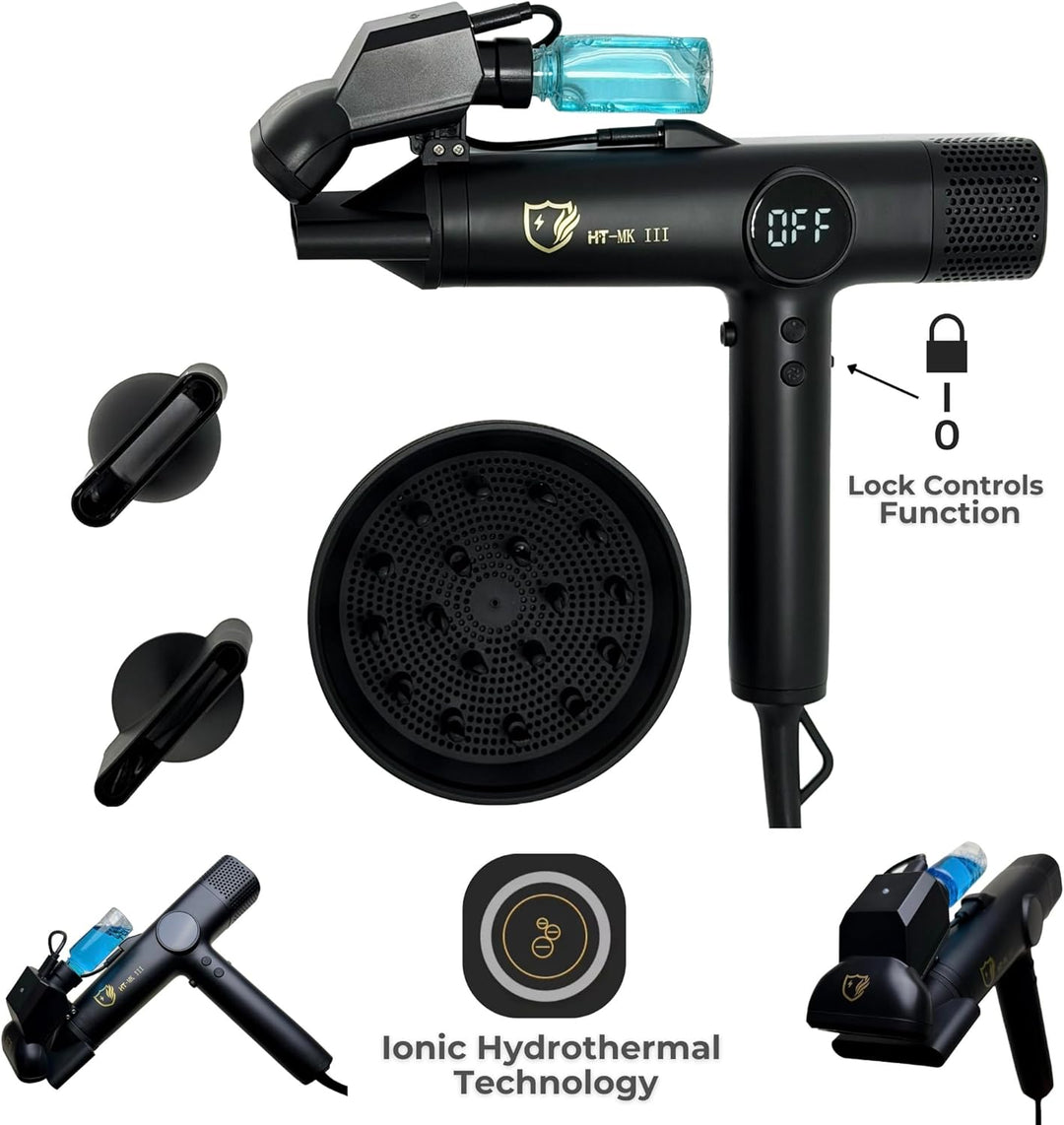 Secador de pelo profesional Hydra Turbo Mark 3 (negro mate)