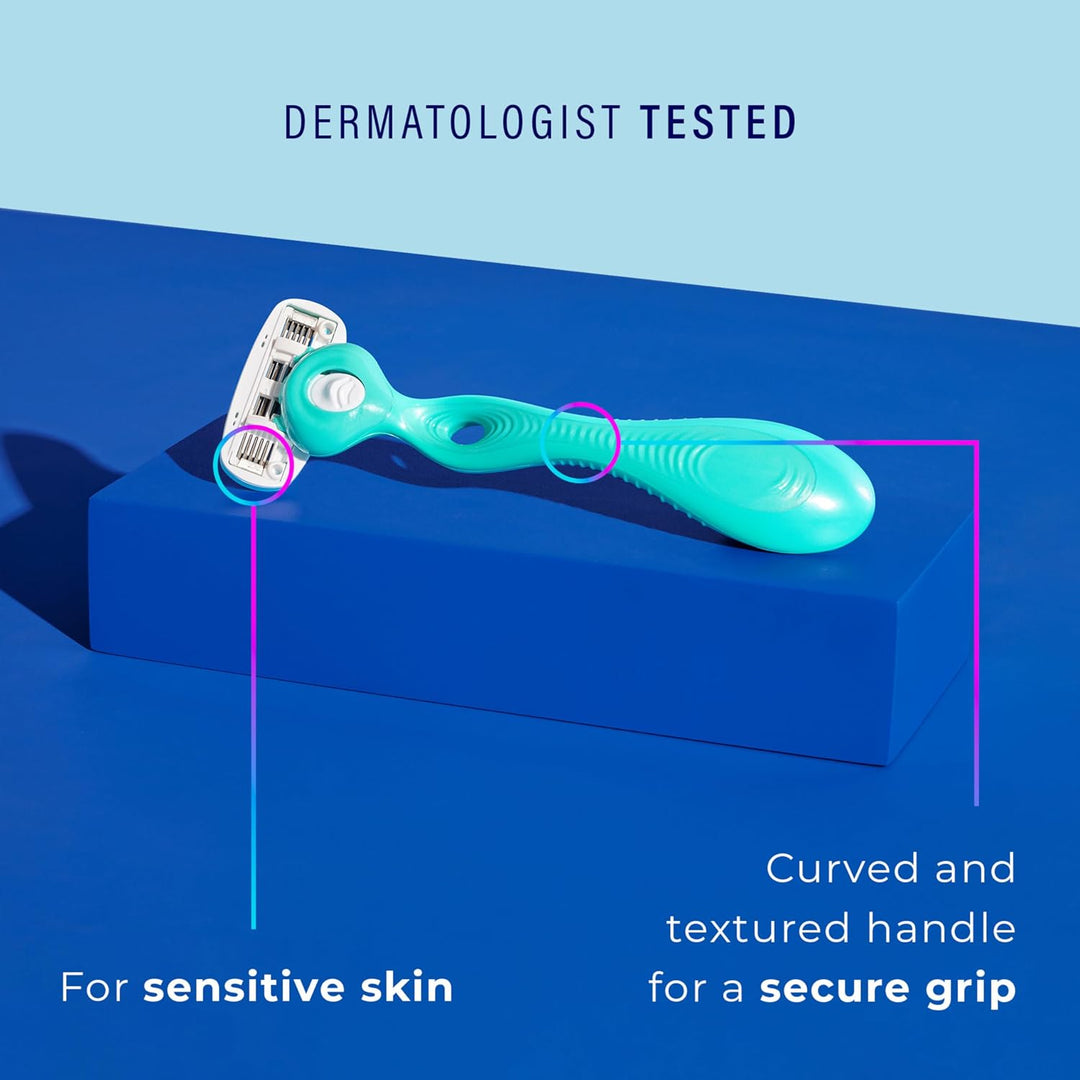 Schick Hydro Silk Recambios de cuchillas de afeitar sensibles, maqu...