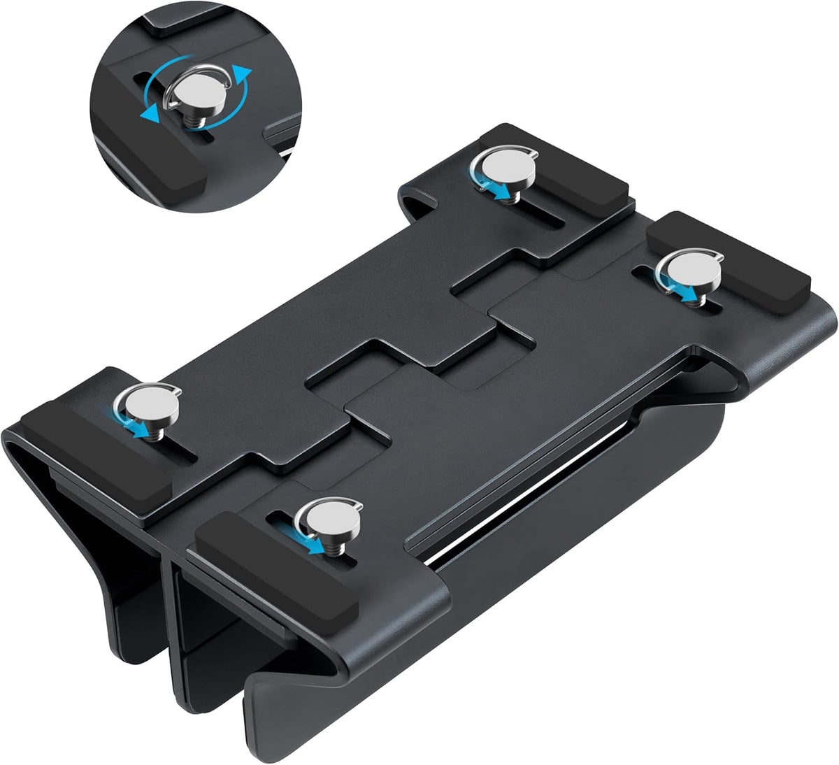 Psitek Soporte de aluminio doble vertical para computadora portátil...