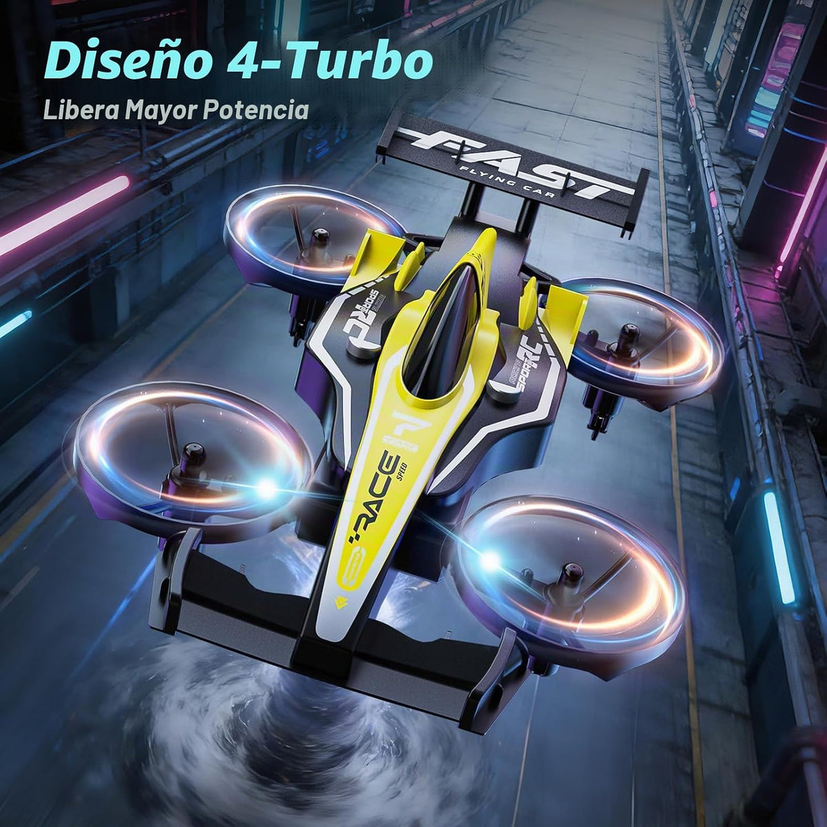 DEERC HT35 Mini dron 2 en 1 para niños | Avión de control remoto, giros de 360°, vuelo circular, despegue/aterrizaje con una tecla, modo sin cabeza, vuelo automático, 3 velocidades, 2 baterías