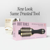 HOT TOOLS Cepillo secador de pelo de oro de 24 quilates, cepillo de...