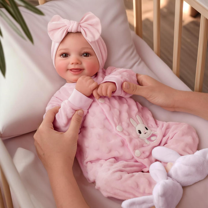 BABESIDE Drink and Wet Reborn Baby Dolls Girl - Muñeca de vinilo su...