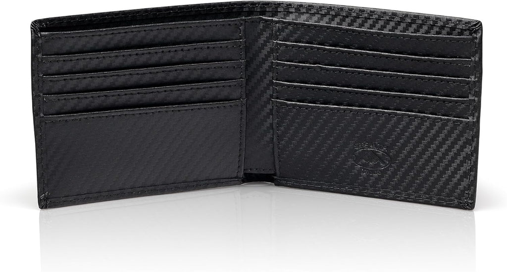 Stealth Mode Billetera de cuero para hombre. Billetera con RFID + 8...