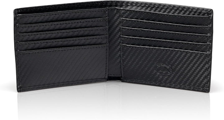 Stealth Mode Billetera de cuero para hombre. Billetera con RFID + 8...