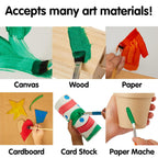 Colorations Pintura de témpera lavable sin parabenos para niños, tamaño de valor de 1 galón, verde vibrante. No tóxica y fabricada en los Estados Unidos, imprescindible para el aula, suministros de
