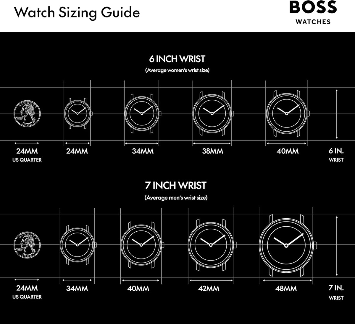 BOSS Principle Master - Reloj de cuarzo para hombre (1.614 in)