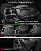 Caja organizadora colgante de consola central para Chevy Silverado 1500
