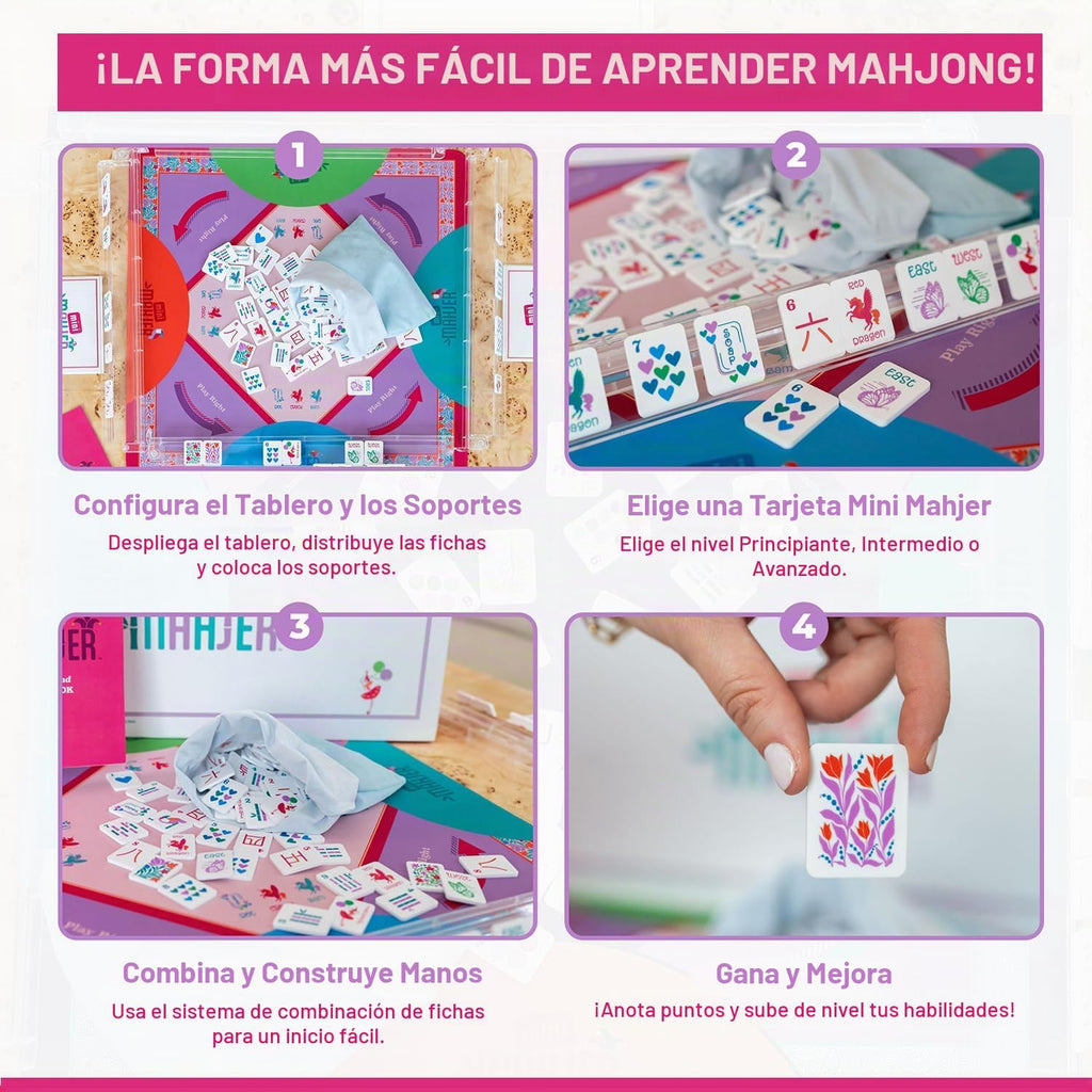 Mini Mahjer Mahjong para niños, juego de mahjong americano | Rackin' Rosie
