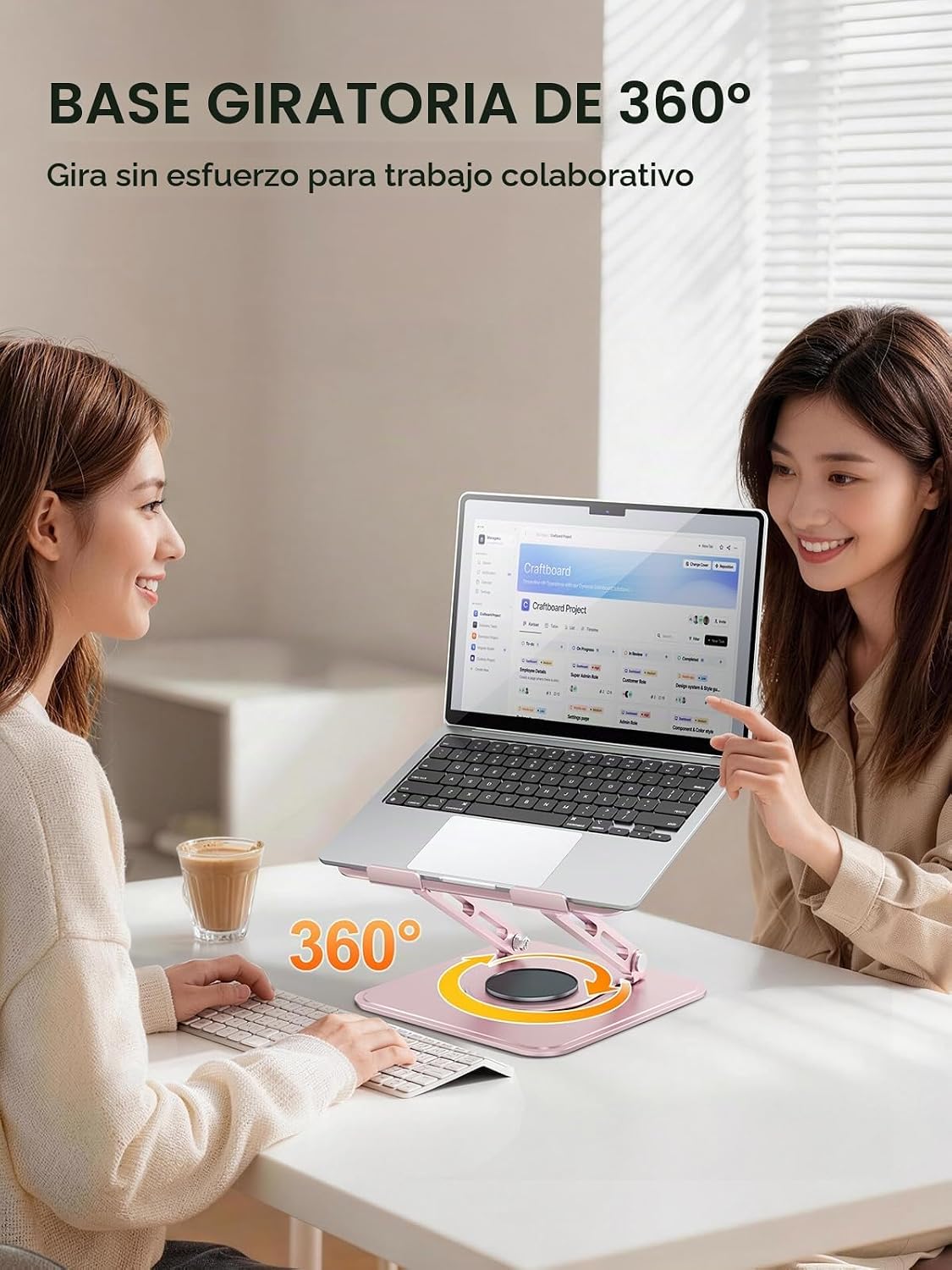 tounee Soporte para computadora portátil para escritorio, soporte a...