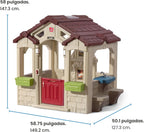 Step2 Charming Cottage Casita de Juegos para Niños, Club Infantil para Interior y Exterior, Sonidos Interactivos, Niños 2+ Años, Fácil de Montar