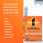 Multivitamínico completo One-A-Day Women's Petites, 160 unidades, BAYER579086, 1, 1
