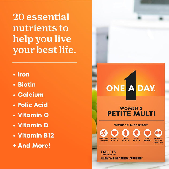 Multivitamínico completo One-A-Day Women's Petites, 160 unidades, B...