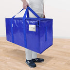 TICONN Paquete de 4 bolsas de mudanza extra grandes resistentes con cremalleras y asas de transporte, bolsas de almacenamiento duraderas para organizadores de armario y almacenamiento (paquete de 4