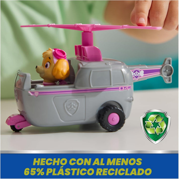 PAW Patrol, Helicóptero de Skye, vehículo de juguete con figura de...
