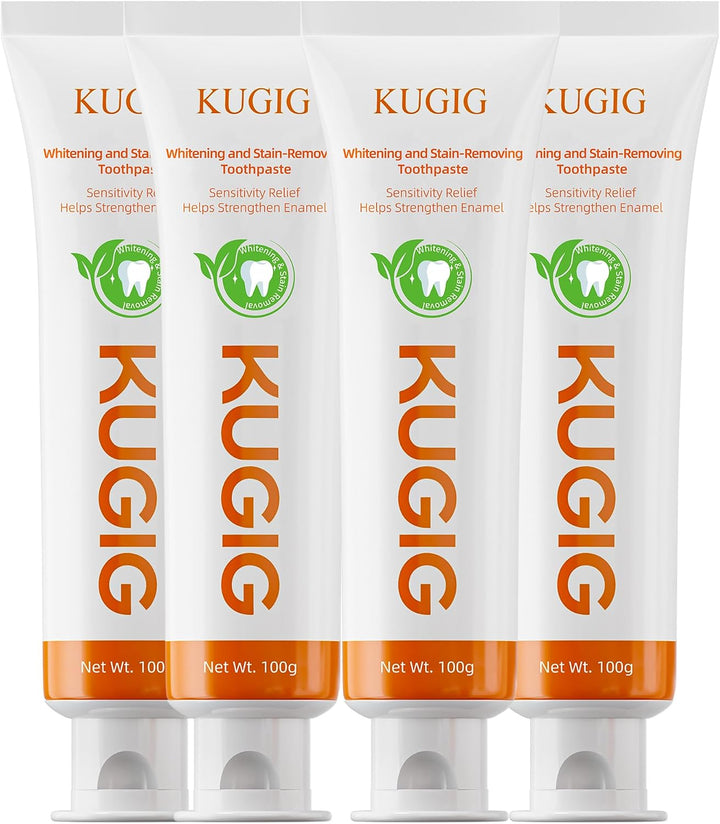 KUGIG Pasta de dientes para dientes sensibles, cuidado suave del es...