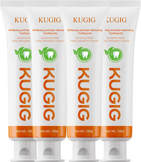KUGIG Pasta de dientes para dientes sensibles, cuidado suave del es...