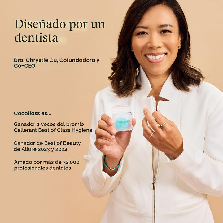 Cocofloss Hilo Dental Tejido, Cuidado Bucal Diseñado por Dentistas,...
