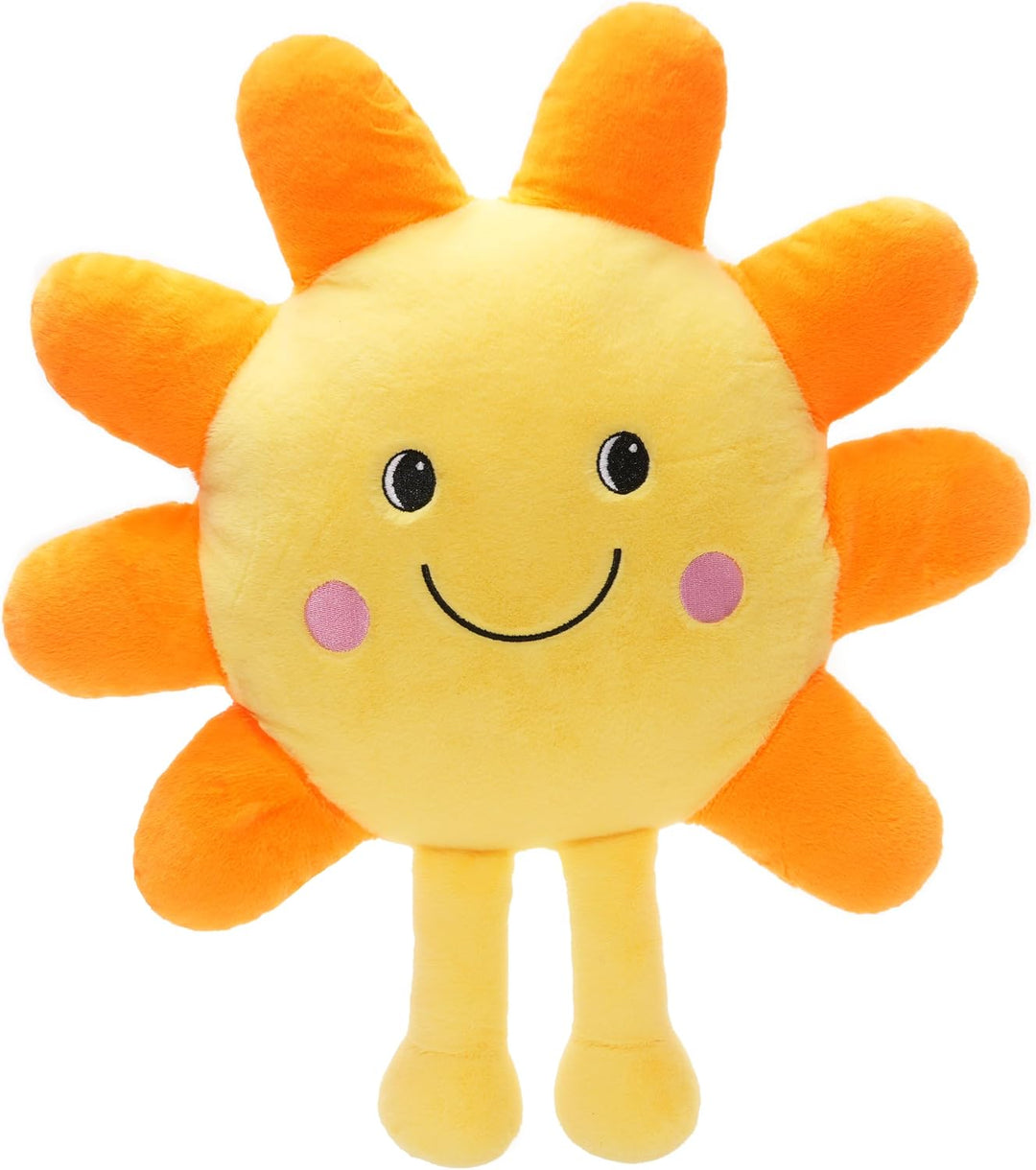 WEIGEDU Juguete de almohada de peluche de sol, amarillo, 17.7 pulga...