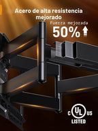 Perlegear Soporte de pared para TV de movimiento completo para televisores