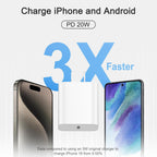 Cargador de carga rápida para iPhone 17, 16, 15, paquete de 3 cargadores USB C, cable Lightning de 6 pies y cable USB C tipo C para iPhone 17/17 Plus/17 Pro Max/Air/16/16 Plus/16 Max/15 Pro Max/14 Max/iPad