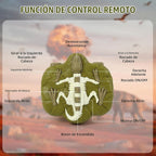 Juguetes de dinosaurio caminando a control remoto para niños, juguete grande de dinosaurio T-Rex con rugido, luces y aerosol, el mejor regalo de cumpleaños para niños de 3-5, 5-7, 8-12 años