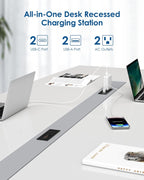 Regleta de enchufes empotrada con USB C de 30 W