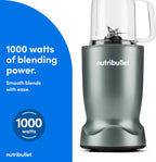 nutribullet Turbo Tumbler Edition, licuadora personal para batidos y bebidas congeladas, vaso de 24 onzas con bota, vaso de 32 onzas, tapas de viaje y para llevar, 1000 W, verde salvia fresco