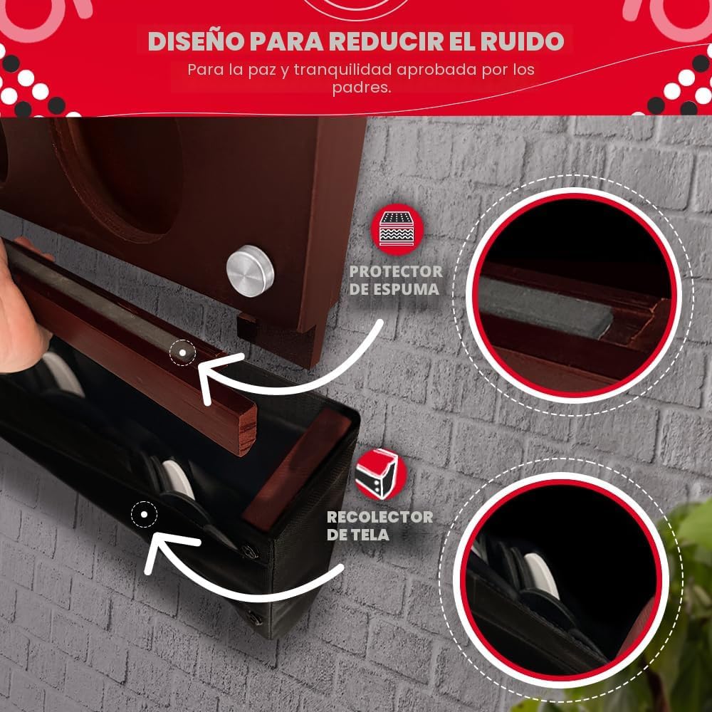 Swooc Games® - Juego de pared gigante 4 en una fila - 60% más silencioso - Juegos de pared de tamaño jumbo - Juego de sala de juegos, accesorios y decoración - Decoración de garaje y sótano - Conexión