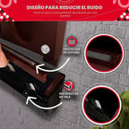 Swooc Games® - Juego de pared gigante 4 en una fila - 60% más silencioso - Juegos de pared de tamaño jumbo - Juego de sala de juegos, accesorios y decoración - Decoración de garaje y sótano - Conexión