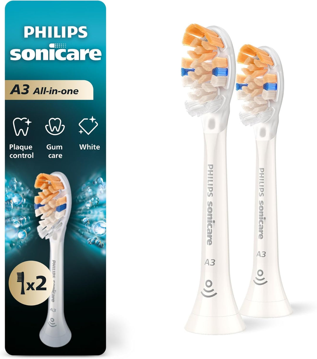 Philips Sonicare A3 Todo en Uno - Cabezales de repuesto genuinos pa...