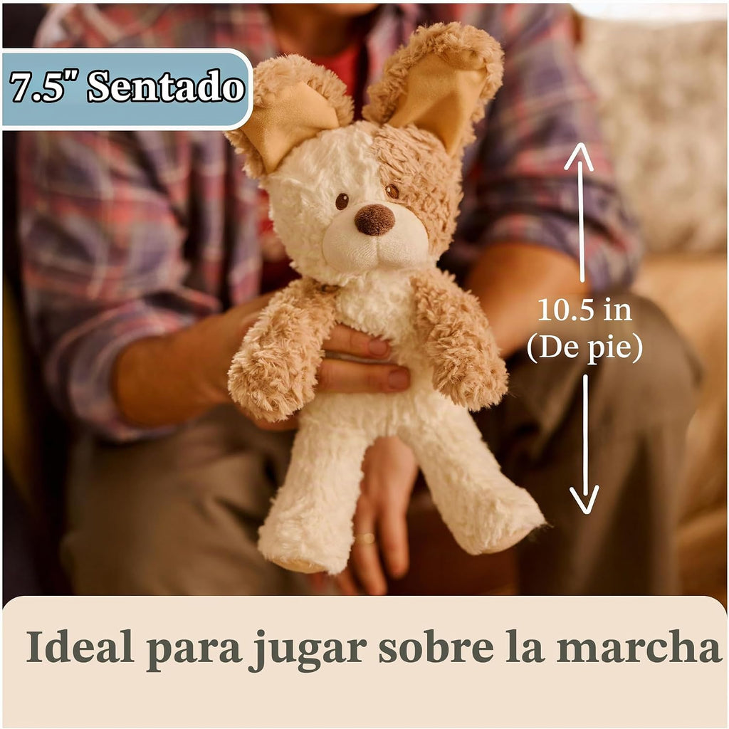 GUND Baby Peek--Boo Peeki Puppy Interactive Squeeze-Activated Plush Toy 7"
