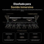 WiiM Bar 3.0.2 Dolby Atmos & DTS Smart Soundbar, pantalla táctil de 2.1