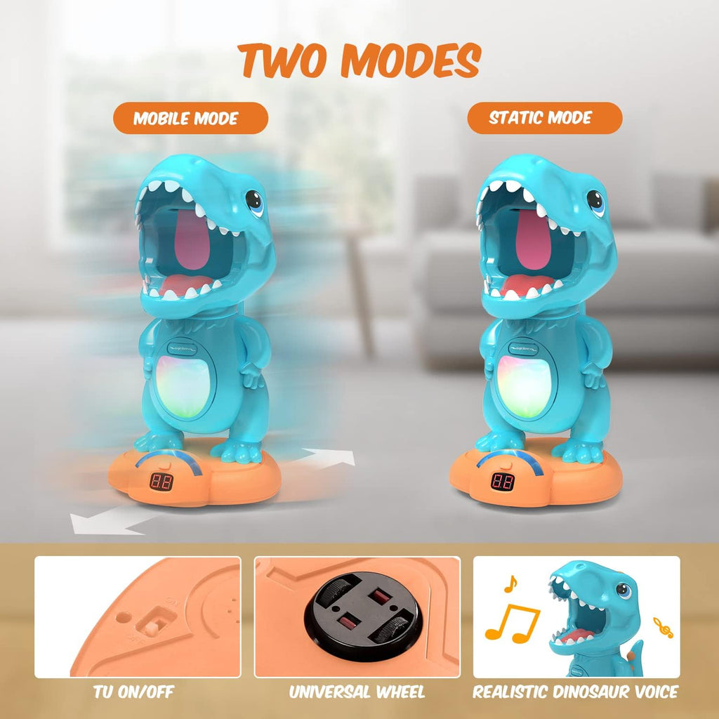 EagleStone Juguetes móviles de tiro de dinosaurios para niños con 2