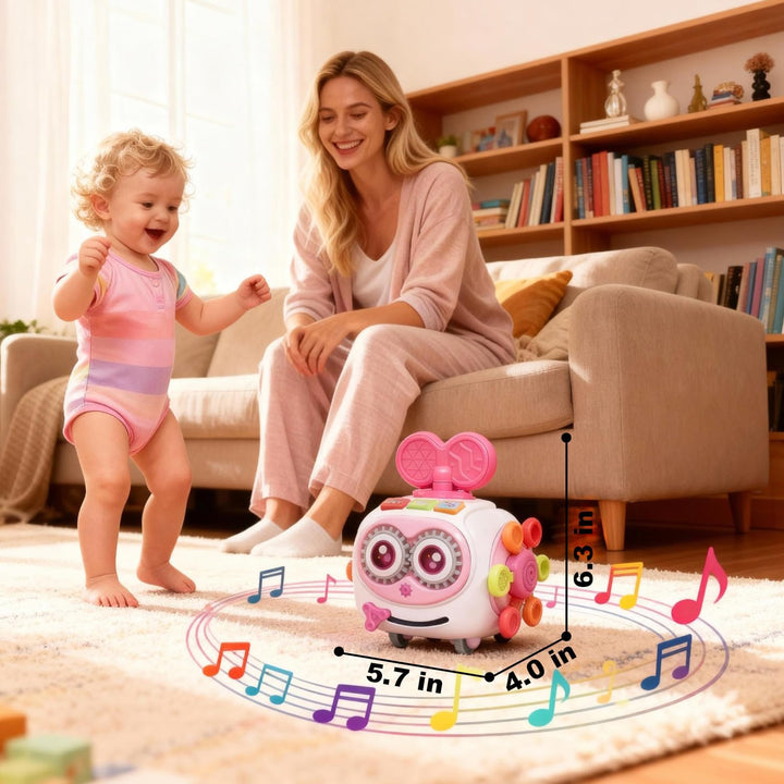 Juguetes para niñas de 1 año, cubo musical ocupado para niños peque...