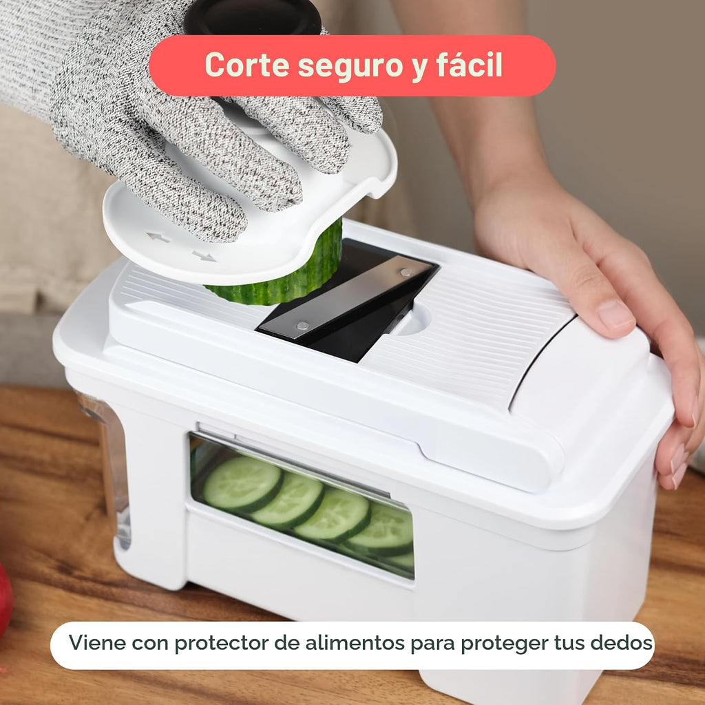 Fullstar Pro XL Picadora de verduras y rebanadora de mandolina, herramienta