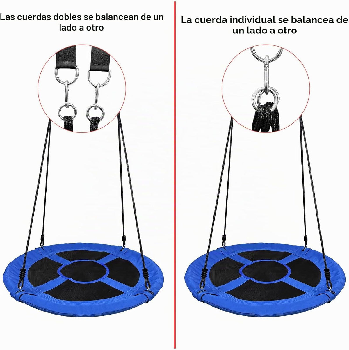Columpio de árbol,Columpio volador platillo 40 pulgadas para niños,900D