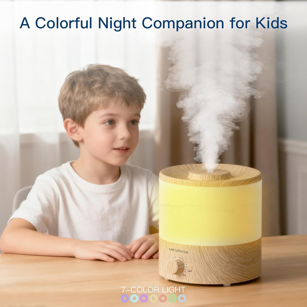 MEGAWISE Paquete de 2 humidificadores de niebla fría de 1.79L para