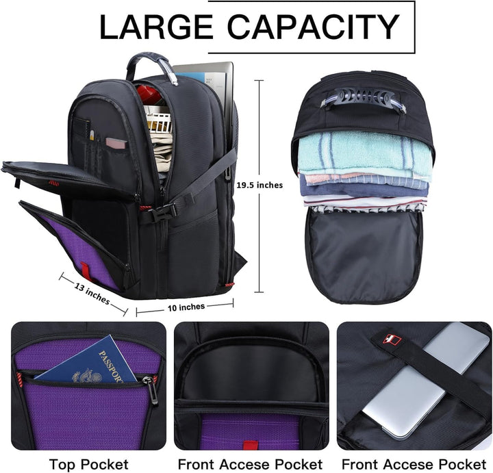 ANTERK Mochila Extra Grande, Mochila de Viaje para Laptop, Resisten...