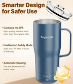 Supsonic Taza de café calentada, taza eléctrica de control de temperatura