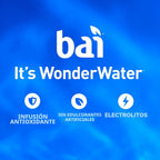 Bai - Bebida de Agua Infundida con Antioxidantes, Fresa Simbu, Botella de 18 Onzas Líquidas, Paquete de 12 Unidades