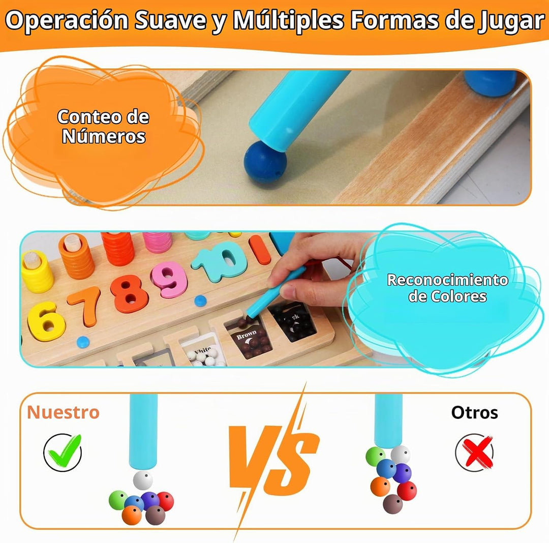 Rideomon Juguetes Montessori 3 en 1 para niños de más de 3 años, ju...