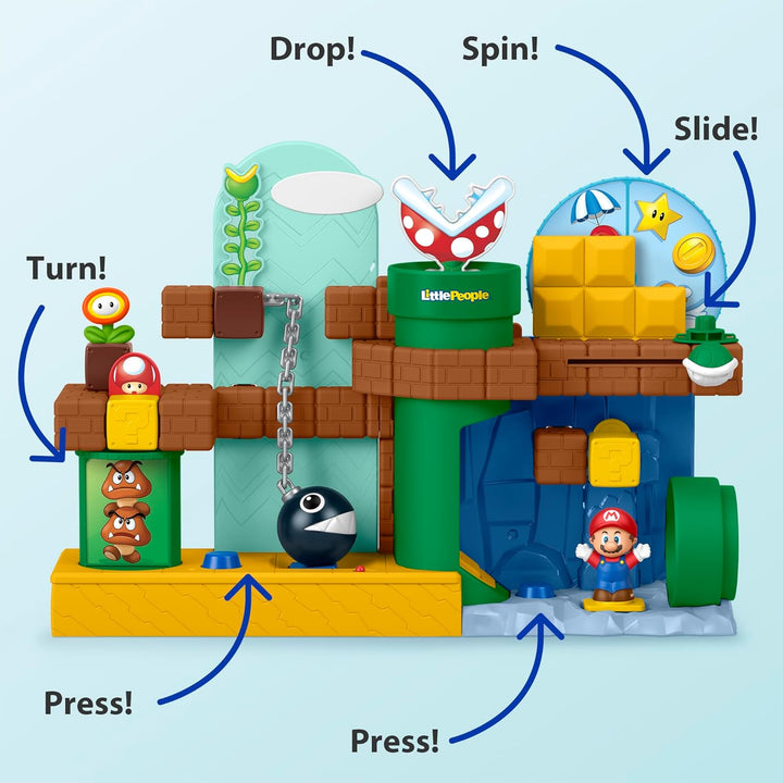 Fisher-Price Little People Toddler Toy My Mario Adventure