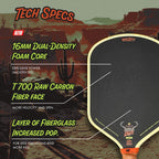 BREAD & BUTTER Las palas de pickleball Loco 0.630 in | Raqueta de