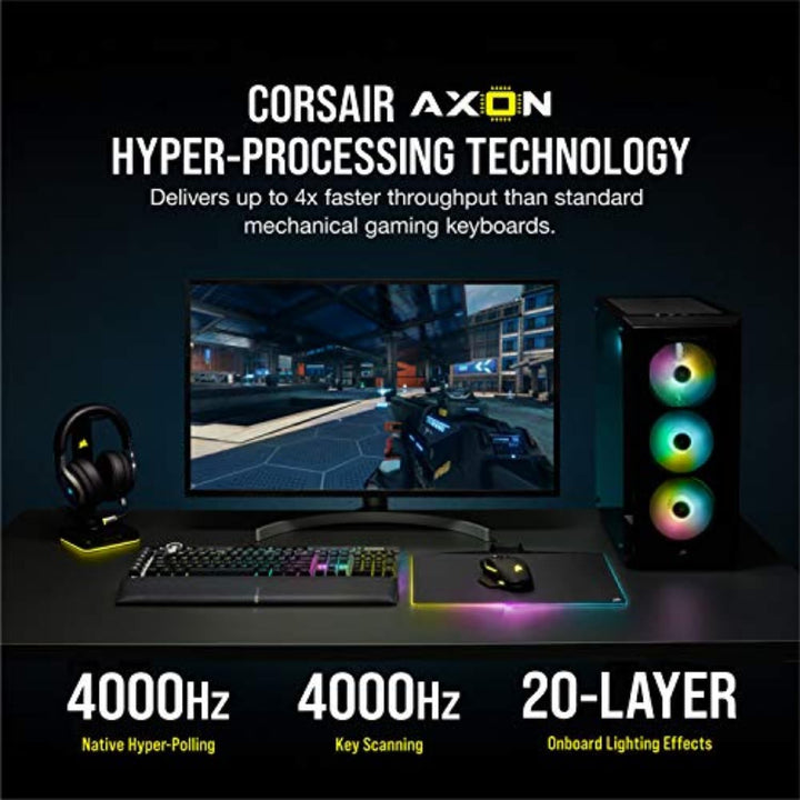 Corsair K100 RGB - Teclado mecánico para juegos - Interruptores Che...