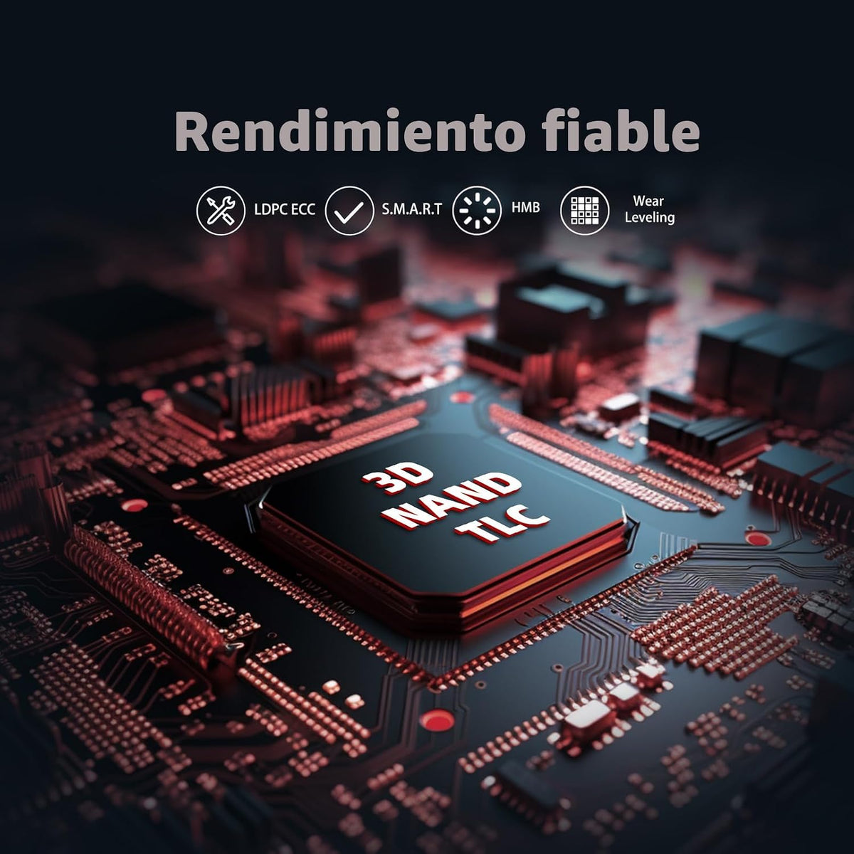 KingSpec NX Series 512GB Gen3x4 NVMe M.2 SSD, hasta 3500 MB\/s, uni...